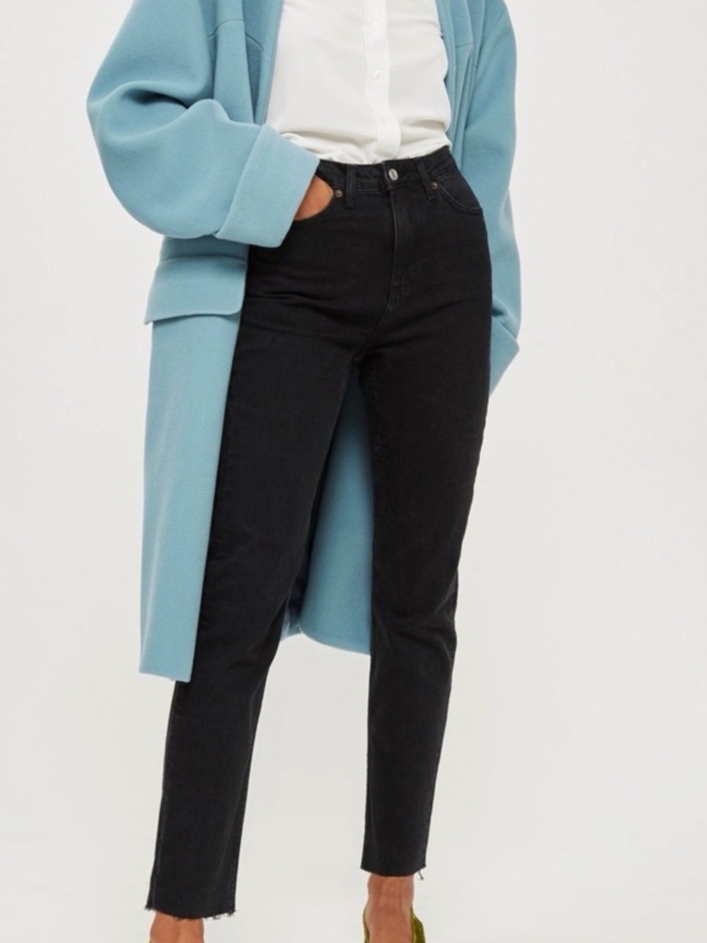 Topshop | MOTO | Straight Leg Raw Hem Jeans